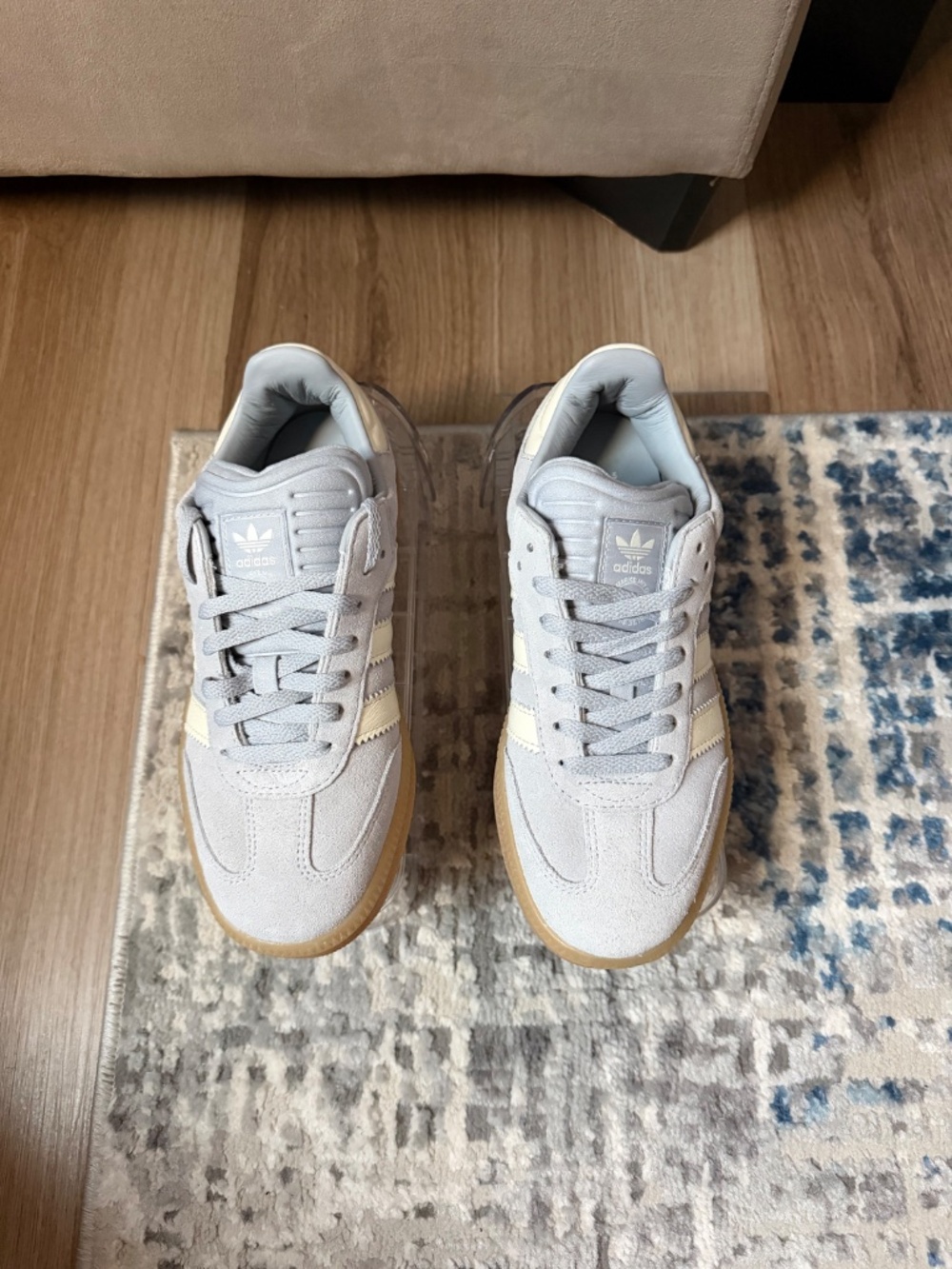 Adidas Samba XLG - Light Blue White Grey - Picture 3 of 6